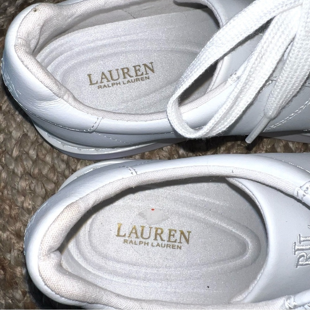 Lauren Ralph Lauren Angeline 4 Leather Sneakers - Picture 7 of 9